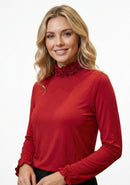 Camisola de mangas compridas com gola subida