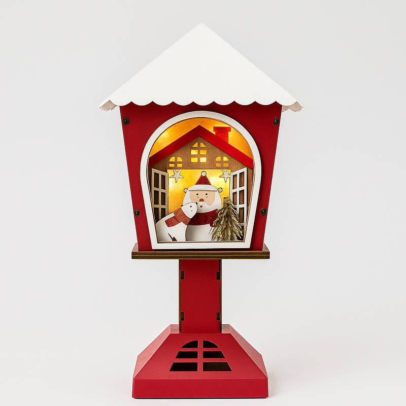 Lanterna Natal Madeira LED
