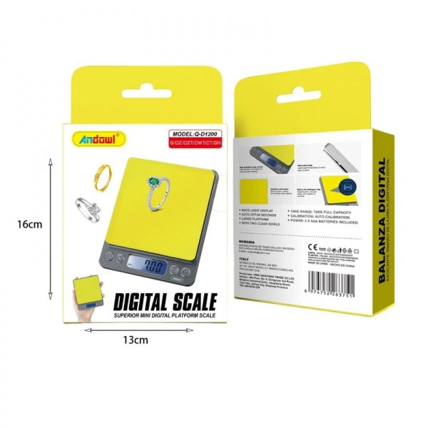 Balança Digital de Alta Precisão Andowl Q-D1200