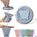 Copos Dobrável em Silicone com Tampa