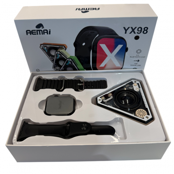 Smartwatch AEMAI YX98 com Coluna Bluetooth